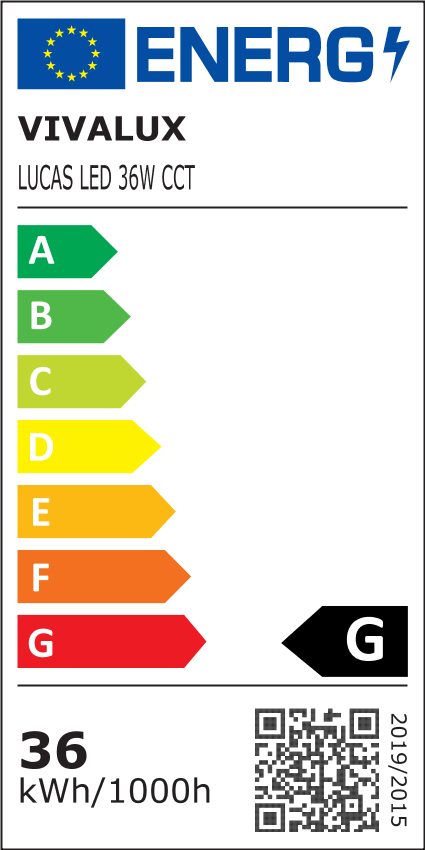 LED ПЛАФОН LUCAS LED ∙ 36W ∙ ЧЕРНО+ДЪРВО ∙ CCT ∙ 3000-4000-6400K / 005163
