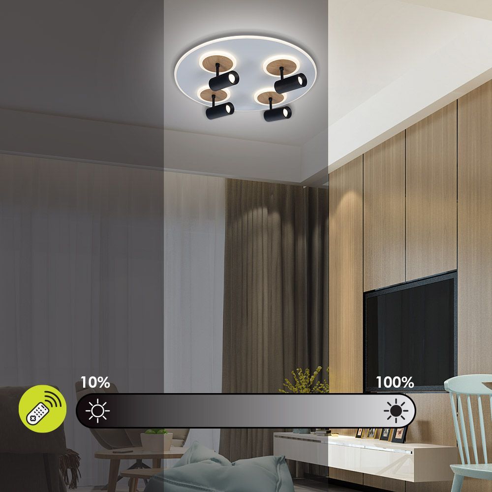 МУЛТИФУНКЦИОНАЛНА LED ПЛАФОНИЕРА С ДИСТАНЦИОННО DOROTHY LED ∙ 74W ∙ CCT ∙ 3000-6000K / 005155