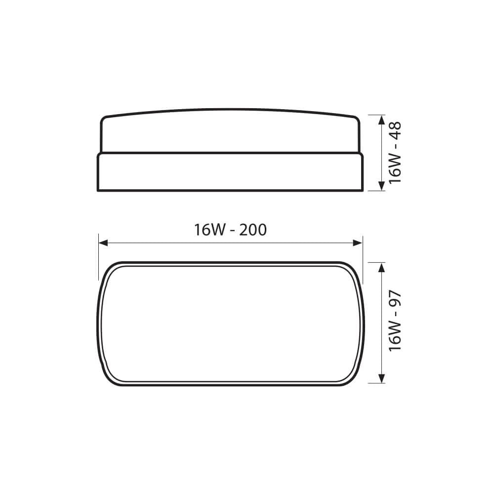 ВЛАГОЗАЩИТЕНА ПЛАФОНИЕРА BALI/O LED ∙ 16W ∙ 4000K ∙ IP54 / 004147