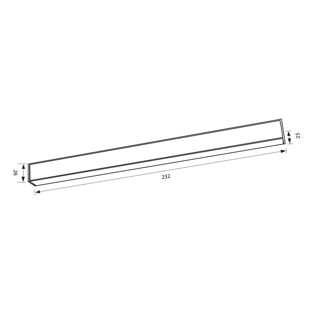 SLIM25 Магнитно LED осветително тяло ILLUSION LED ∙ 12W ∙ Черен