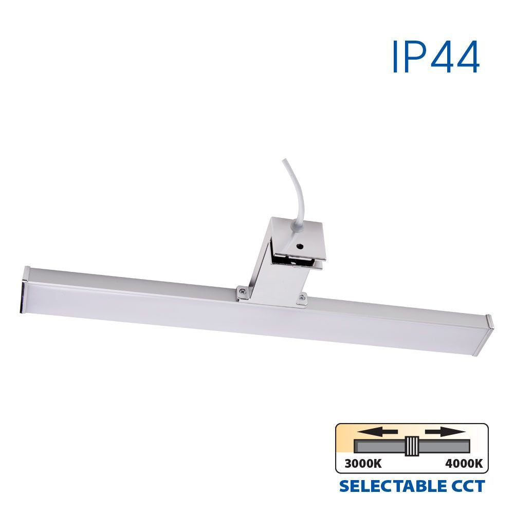 LED ОСВЕТИТЕЛНО ТЯЛО ЗА БАНЯ ARMI LED ∙ 8W ∙ CCT-SWITCH ∙ 3000К-4000K ∙ ХРОМ ∙ IP44 /