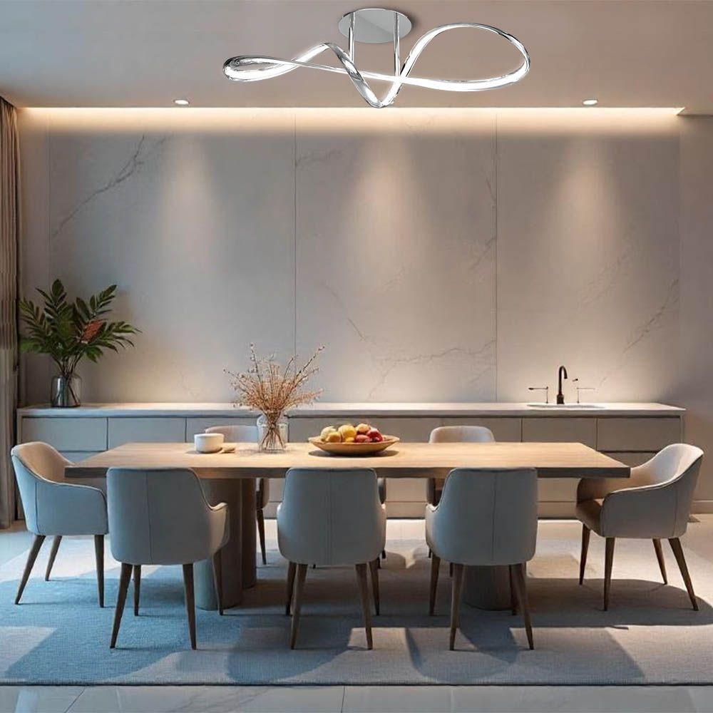 LED ПЛАФОН ETERNITY LED ∙ 36W ∙ ХРОМ ∙ CCT-SWITCH ∙ 3000-4000-6000K / 004864