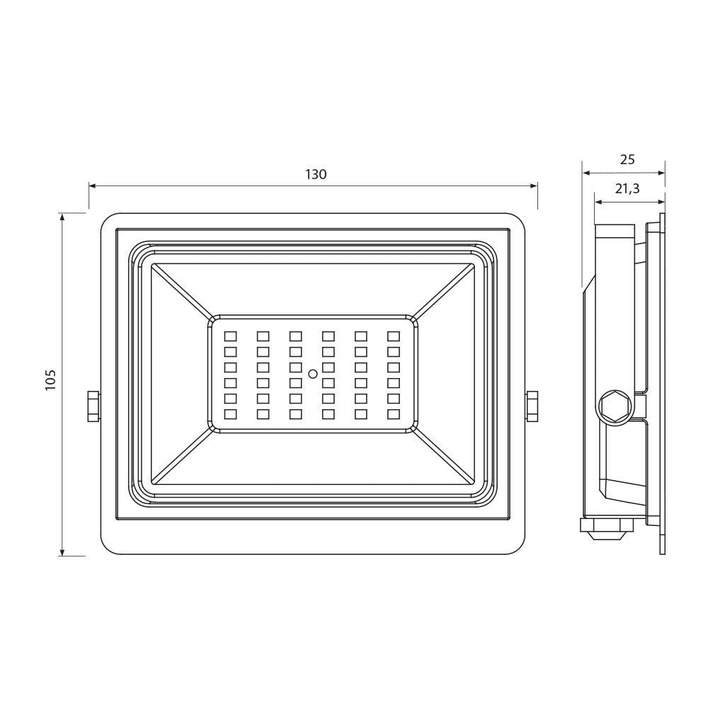 LED ПРОЖЕКТОР TREND LED ∙ 30W ∙ ЧЕРЕН ∙ 4000K / 003607