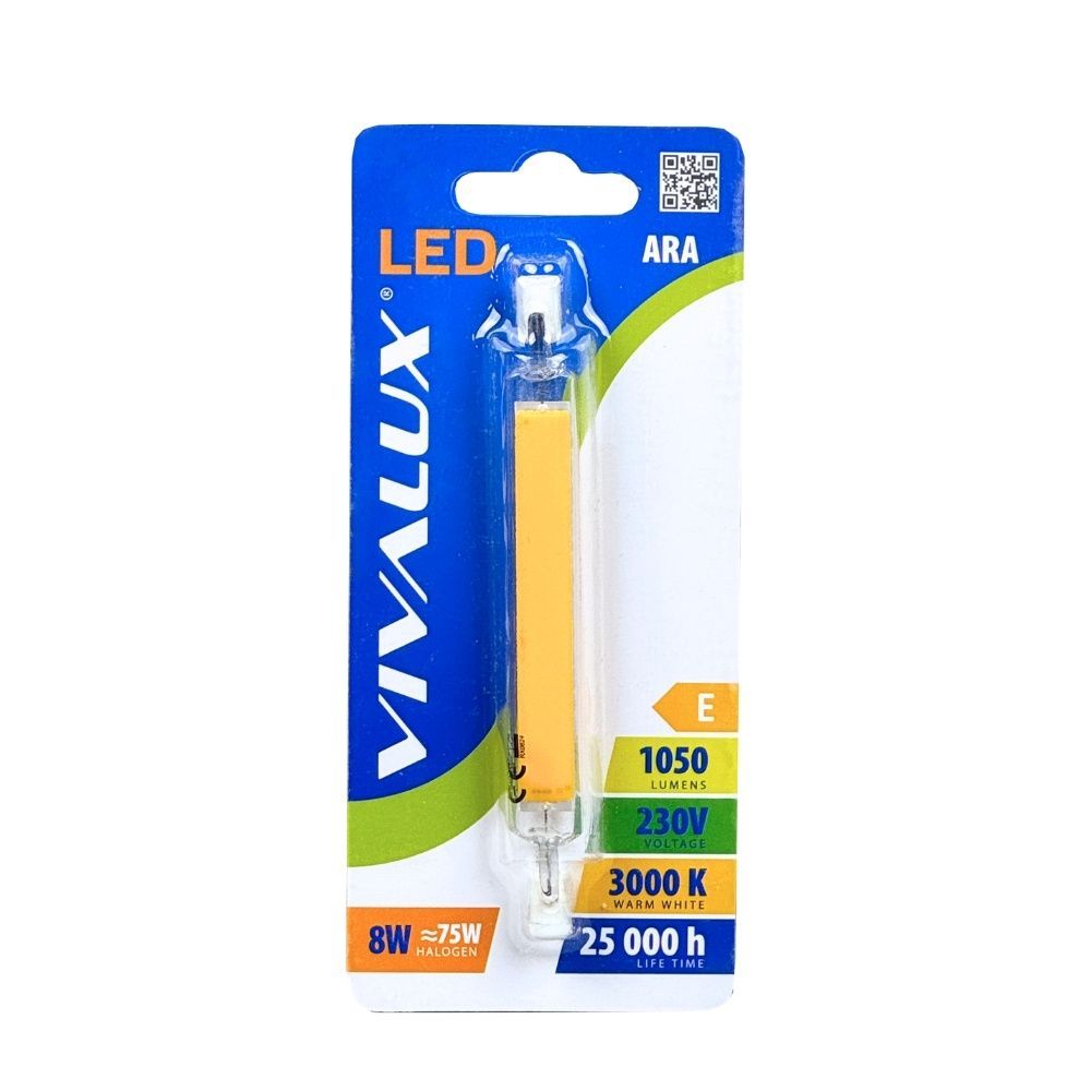 LED ЛАМПА ARA LED ∙ 8W ∙ 1050LM ∙ R7S ∙ 3000K / 004432
