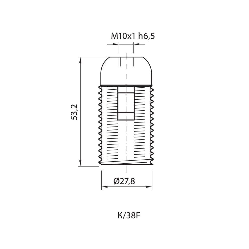 ФАСУНГА ТЕРМОПЛАСТИЧНА K/38/F/T210/B / 002705
