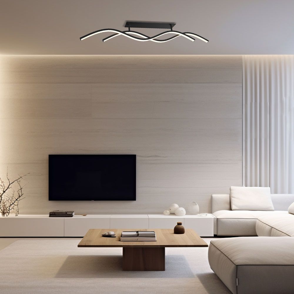 LED ПЛАФОН SOLUT LED ∙ 27W ∙ ЧЕРНО ∙ CCT-SWITCH ∙ 3000-4000-6000K / 004859