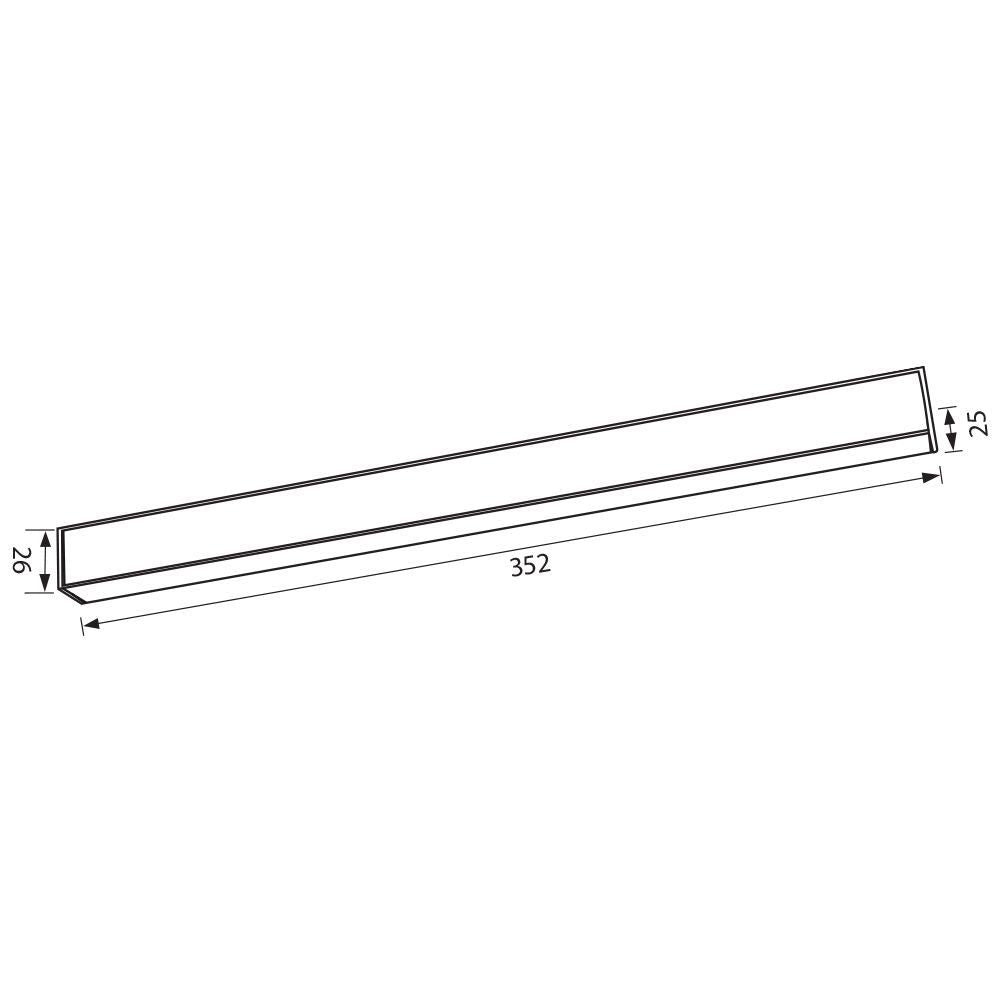 SLIM25 МАГНИТНО LED ОСВЕТИТЕЛНО ТЯЛО ILLUSION LED ∙ 18W ∙ ЧЕРЕН ∙ 3000K / 004900