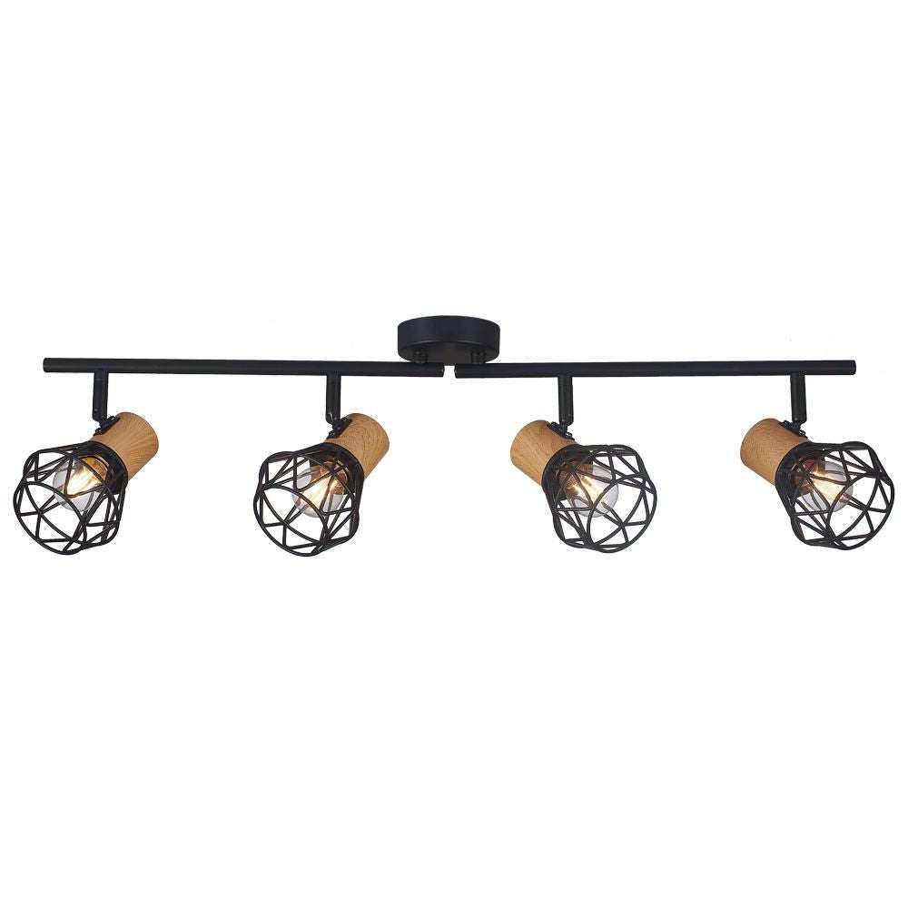 СПОТ FRODO ∙ SP796 ∙ 4XE27 ∙ МЕТАЛ ∙ ЧЕРЕН / 005090