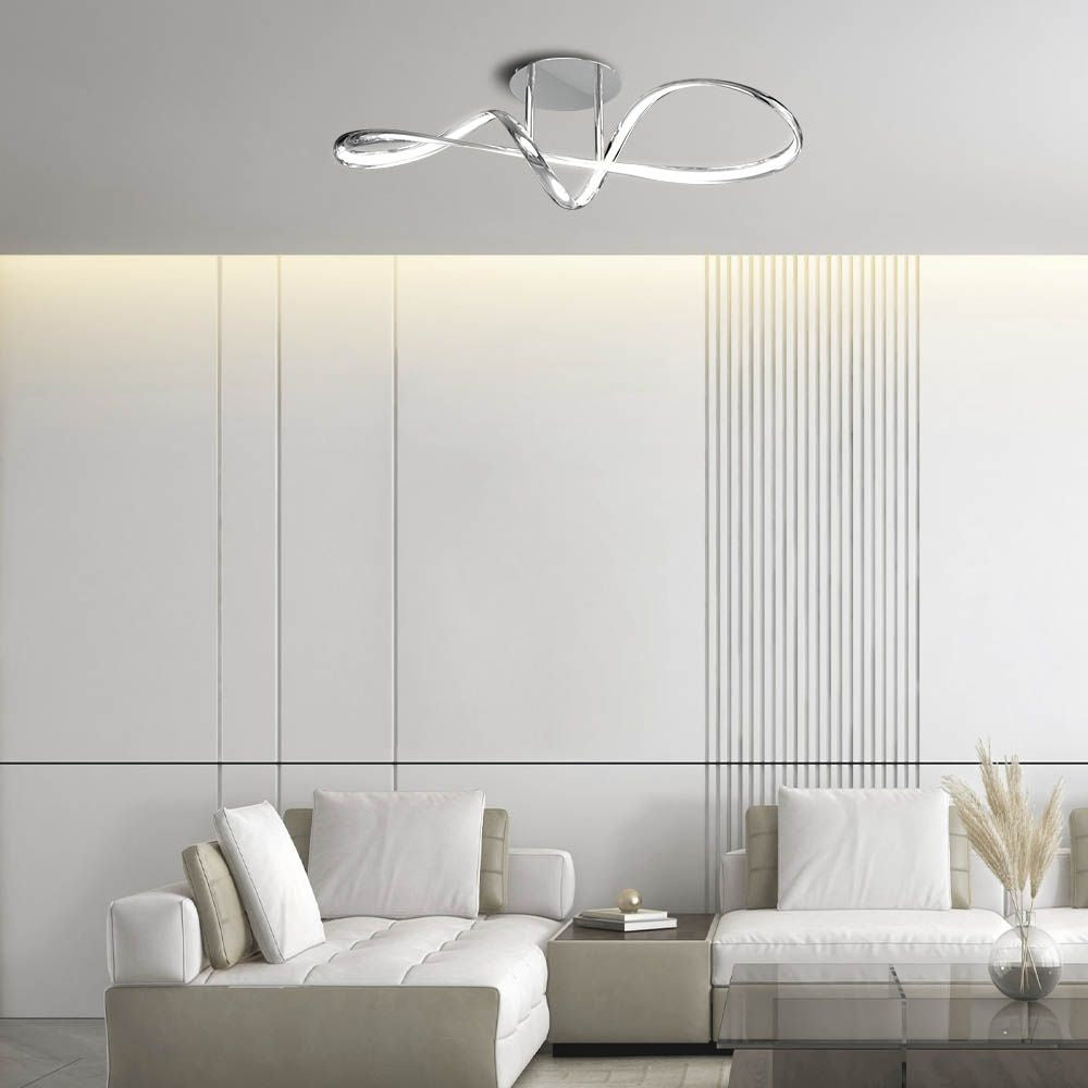 LED ПЛАФОН ETERNITY LED ∙ 36W ∙ ХРОМ ∙ CCT-SWITCH ∙ 3000-4000-6000K / 004864
