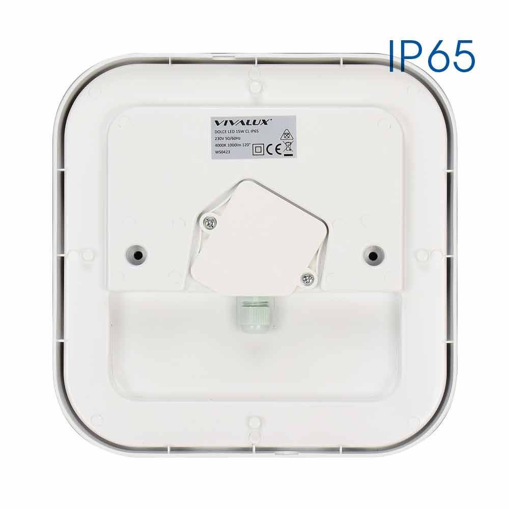 LED ПЛАФОНИЕРА DOLCE/SQ LED ∙ 15W ∙ БЯЛ ∙ 4000K ∙ IP65 / 004749