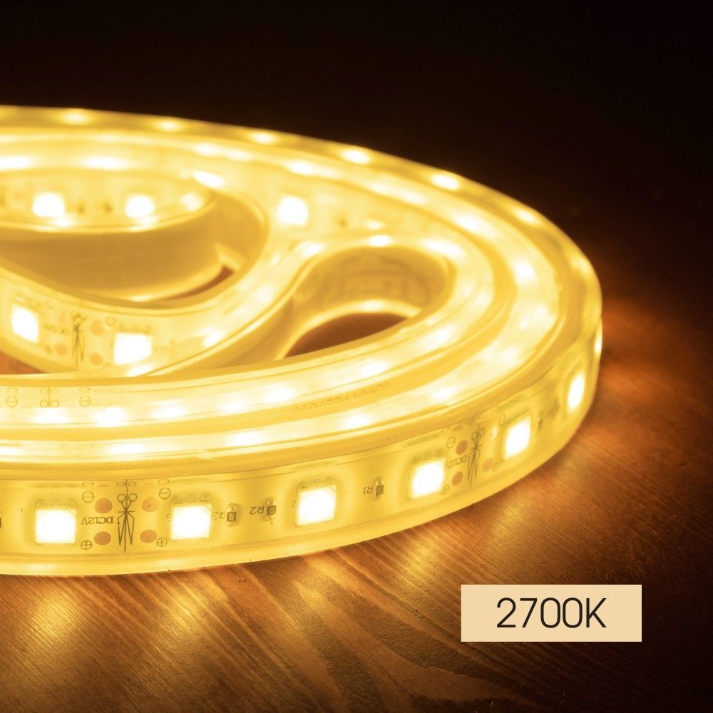 LED ЛЕНТА BAND LED 9.6w/m ∙ 120 SMD2835 ∙ 2700K ∙ 5М / 004441