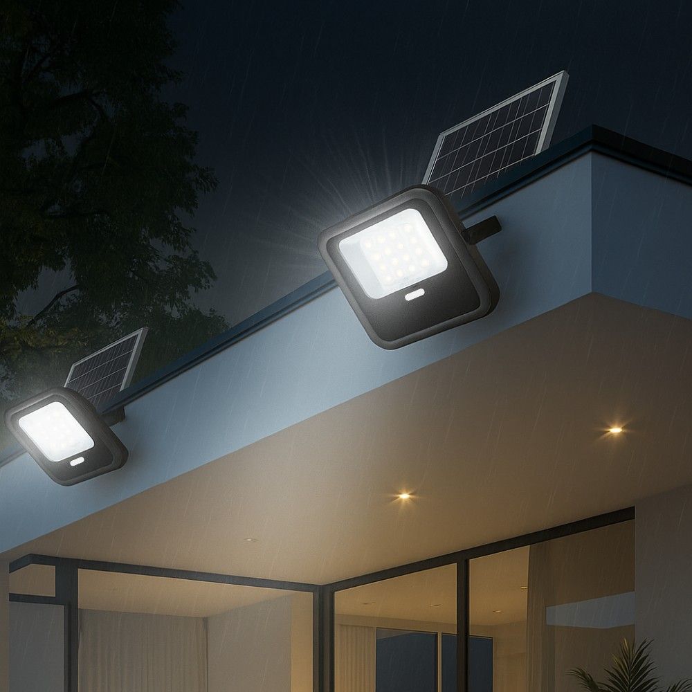LED ПРОЖЕКТОР СЪС СОЛАРЕН ПАНЕЛ HECTOR SOLAR LED ∙ 100W ∙ 6400K ∙ IP65 / 004892