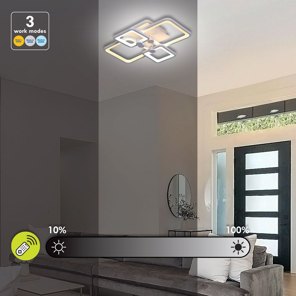 МУЛТИФУНКЦИОНАЛНА LED ПЛАФОНИЕРА METRO LED ∙ 74W / 004604