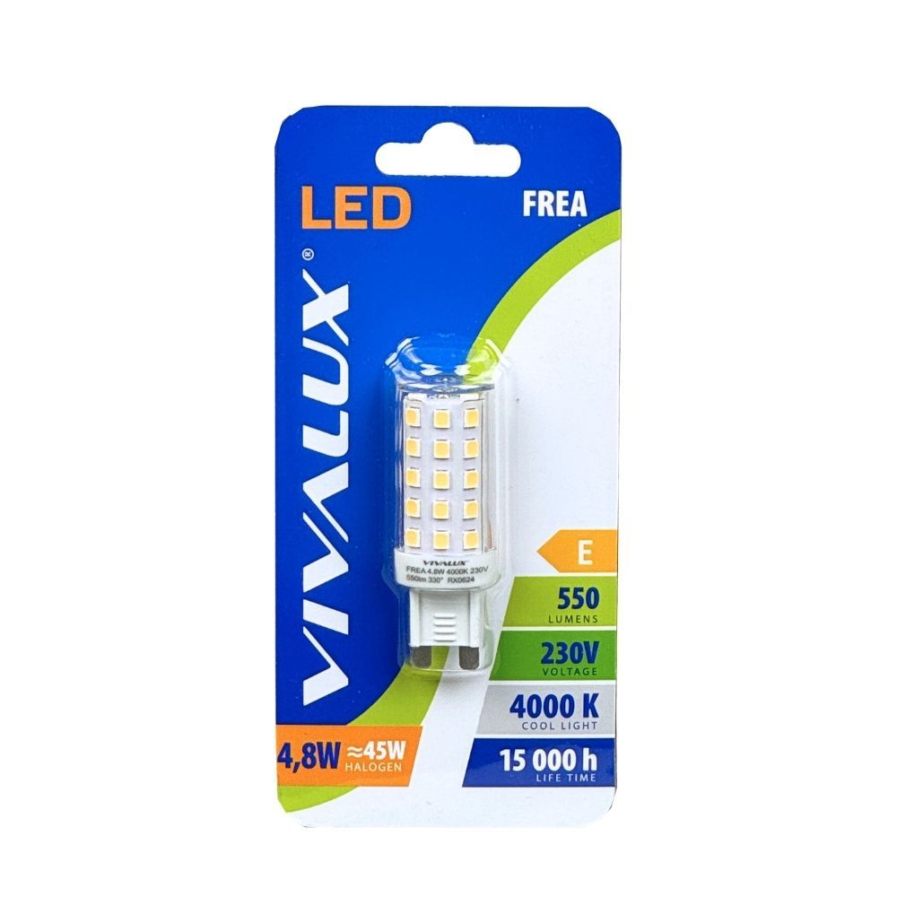 LED ЛАМПА FREA LED ∙ 4.8W ∙ 550LM ∙ G9 ∙ 4000K / 004848