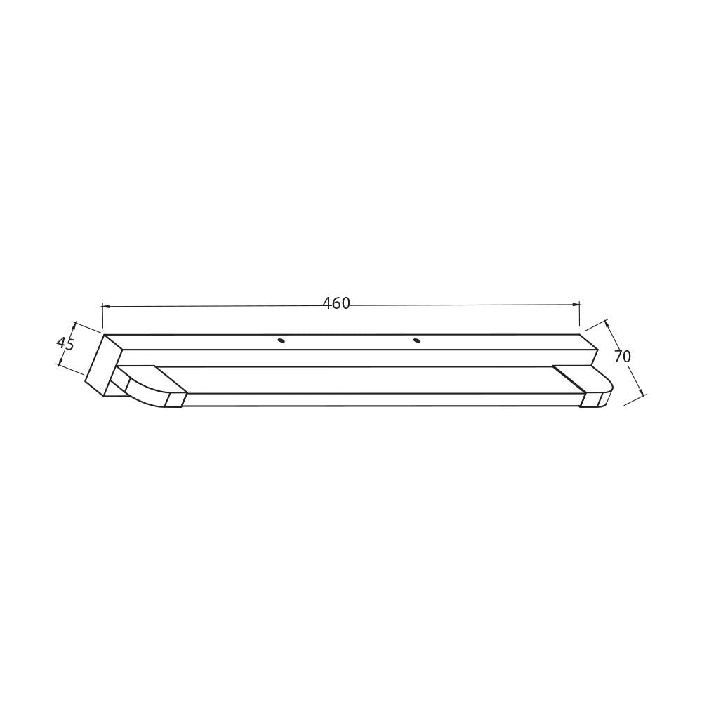 LED ТЯЛО ЗА ОГЛЕДАЛО / КАРТИНА MODENA LED ∙ 9W ∙ 4000K ∙ ХРОМ / 004321