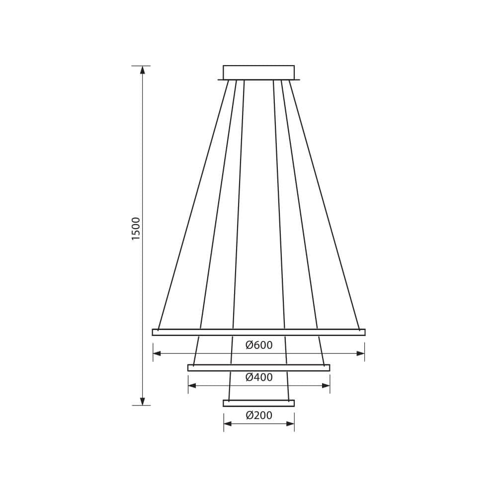 LED ПОЛИЛЕЙ CITY LED ∙ 58W ∙ CCT-SWITCH ∙ 3000K-4000K-6400K / 004408