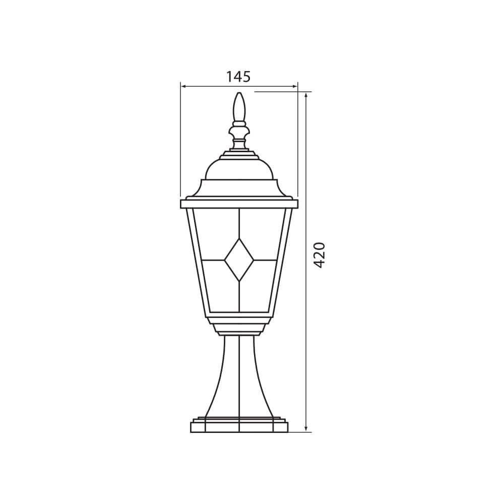 ФЕНЕР MURANO ∙ SS007 ∙ АНТИЧЕН МЕСИНГ ∙ IP44 / 004230