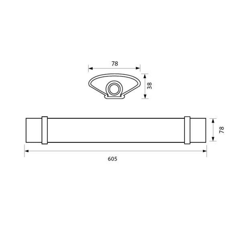 ИНДУСТРИАЛНО LED ОСВЕТИТЕЛНО ТЯЛО KENT LED ∙ 18W ∙ 600MM ∙ 4000K ∙ IP65 / 005080