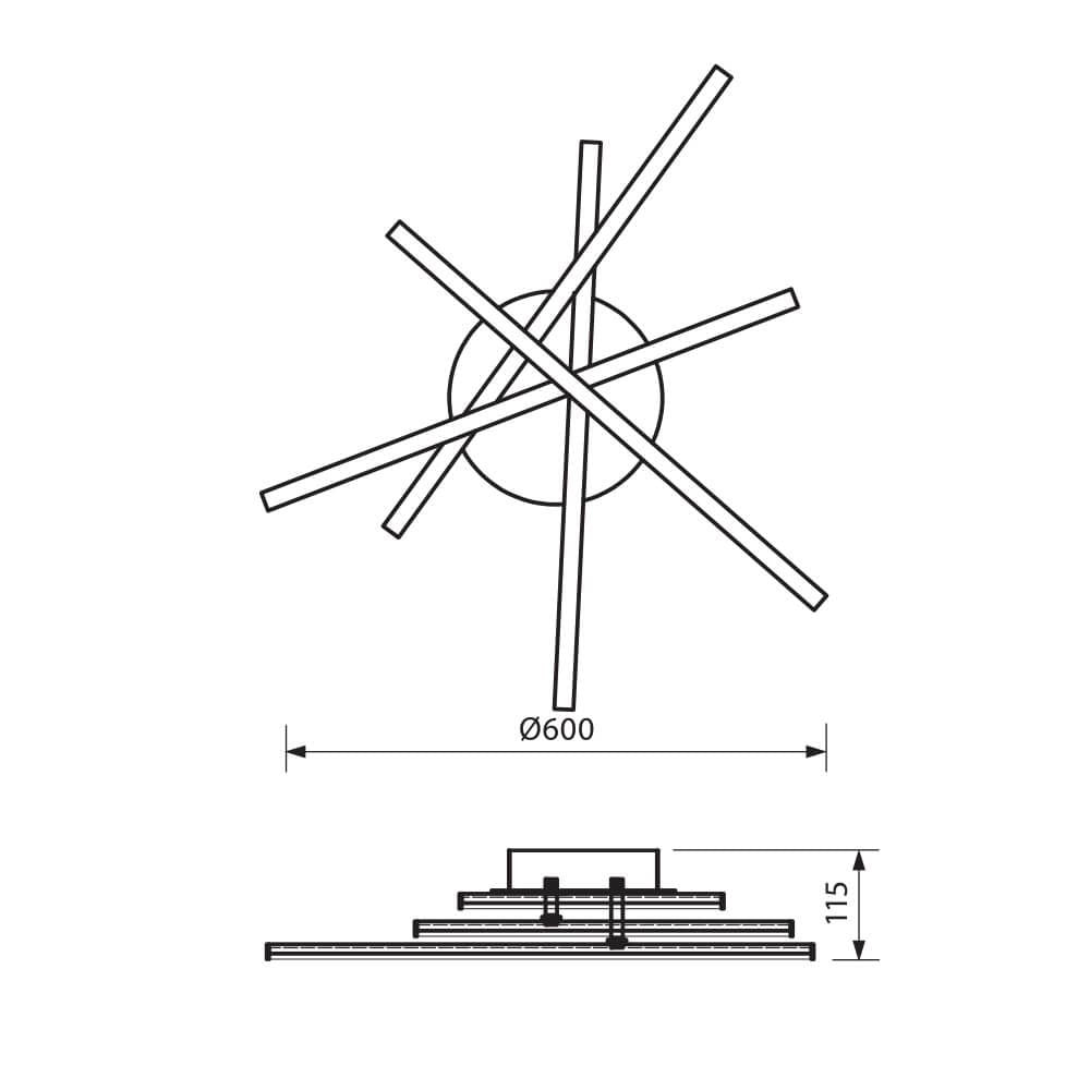 LED ОСВЕТИТЕЛНО ТЯЛО ЗА ТАВАН MATRIX LED ∙ 35W ∙ 4000K / 004405