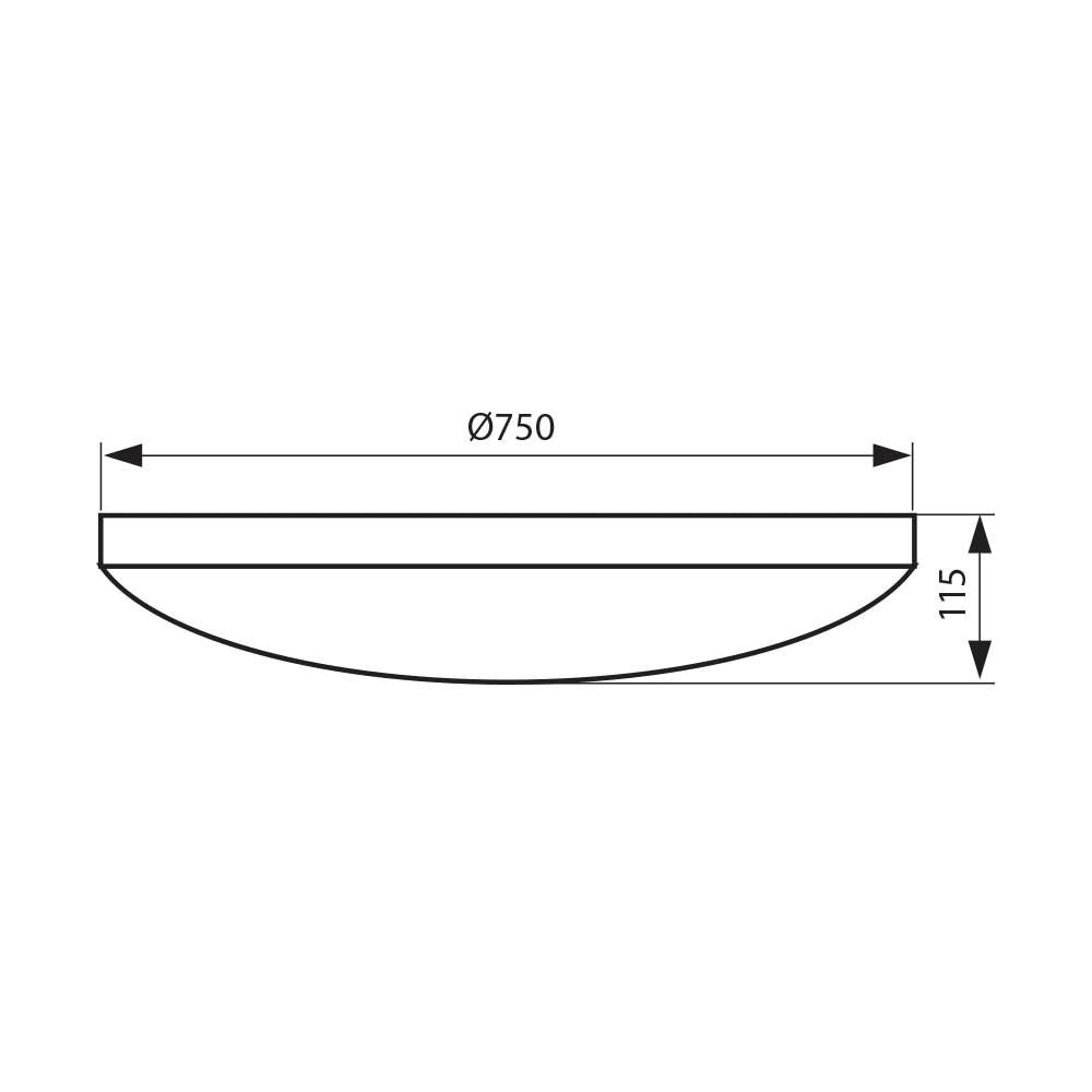 LED ПЛАФОНИЕРА CELINE LED ∙ 100W ∙ 3000-6400K / 004287