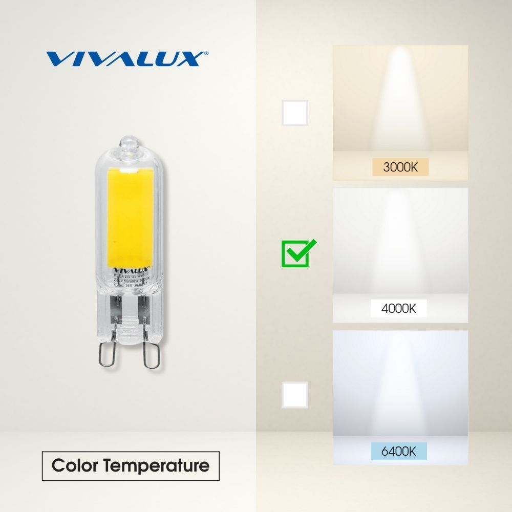 LED ЛАМПА KLEA LED ∙ 2W ∙ 210LM ∙ G9 ∙ 4000K / 003978