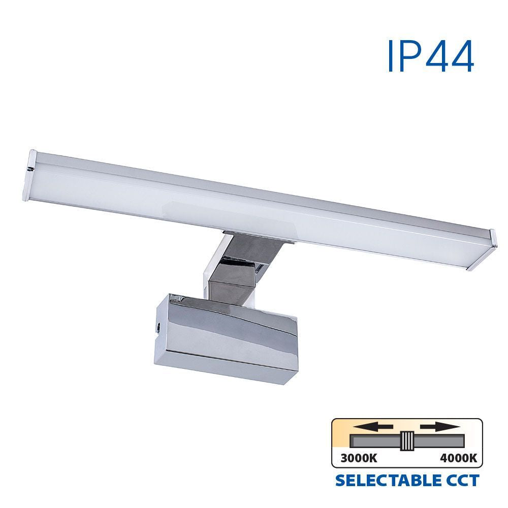 LED ОСВЕТИТЕЛНО ТЯЛО ЗА БАНЯ ARMI LED ∙ 8W ∙ CCT-SWITCH ∙ 3000К-4000K ∙ ХРОМ ∙ IP44 /