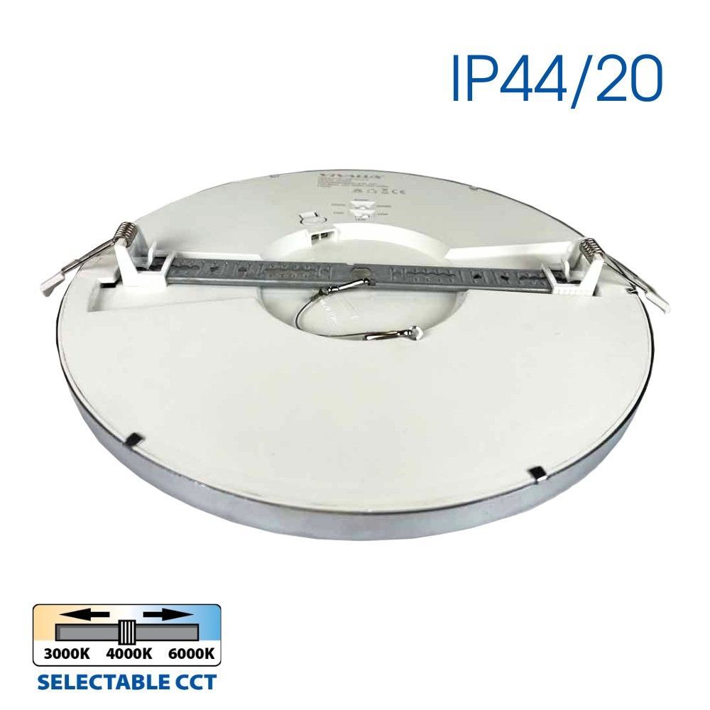 LED ПЛАФОНИЕРА NEBULA LED ∙ 12W-18W-24W ∙ ХРОМ ∙ CCT-SWITCH ∙ 3000K-4000K-6000K / 004814