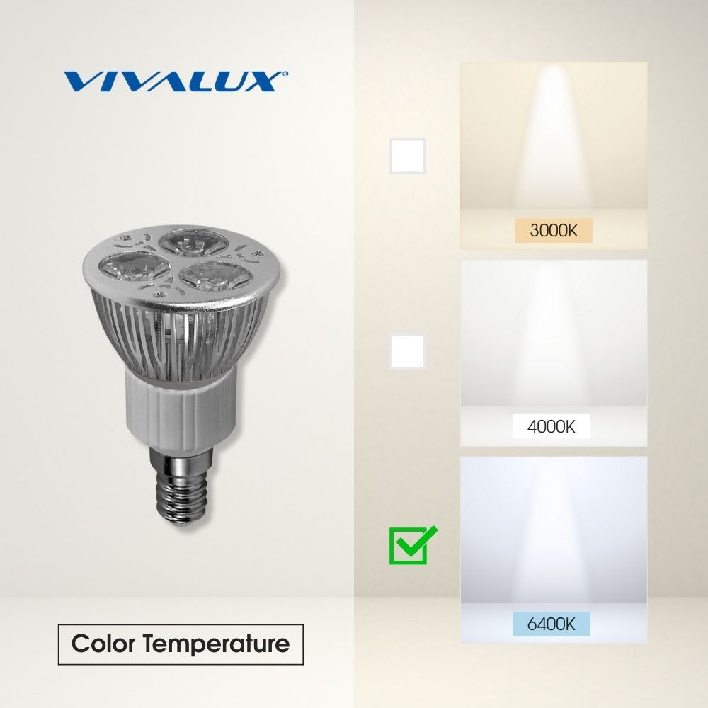 РФЛЕКТОРНА LED ЛАМПА HIPOWER ∙ PAR16 ∙ 3W ∙ 180LM ∙ E14 ∙ 6400K / 002990