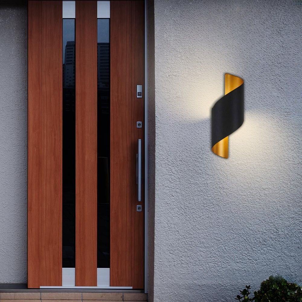 LED ОСВЕТИТЕЛНО ТЯЛО APOLLO LED ∙ 2X5W ∙ ЧЕРНО/ЗЛАТНО ∙ 4000K ∙ IP54 / 004694
