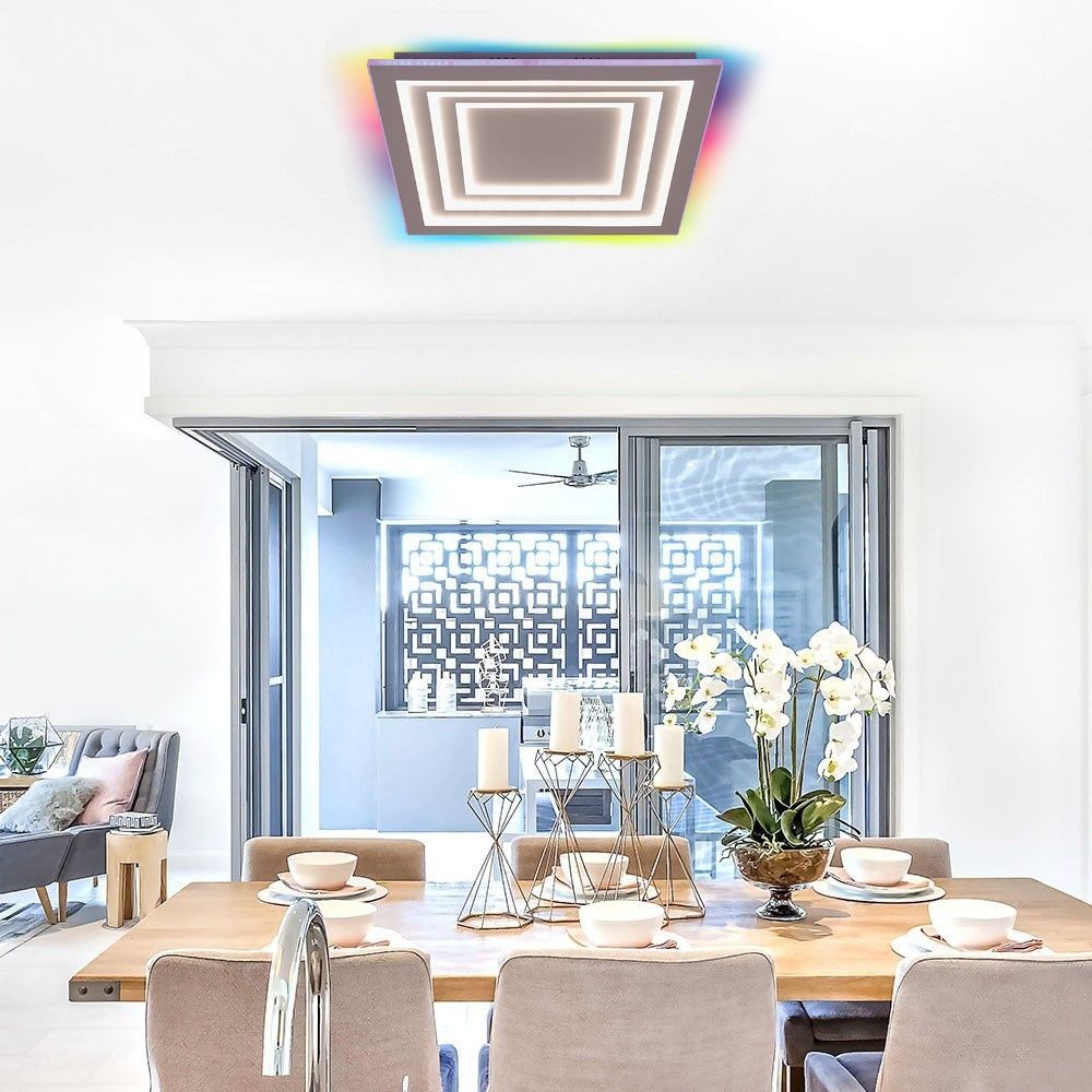 МУЛТИФУНКЦИОНАЛНА LED ПЛАФОНИЕРА С ДИСТАНЦИОННО DAKOTA ∙ 102W ∙ RGB+CCT ∙ 3000-6000K / 005171