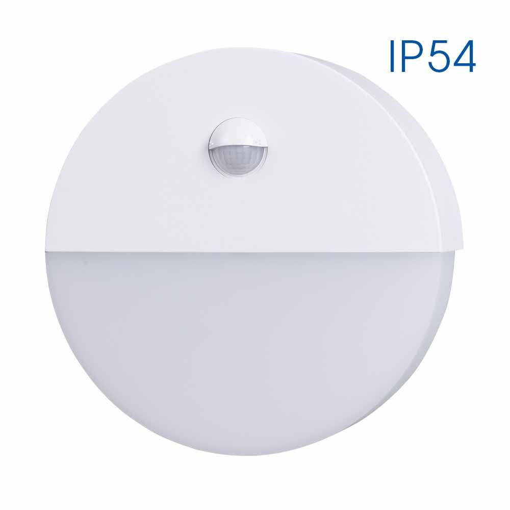 LED АПЛИК СЪС СЕНЗОР ЗА ДВИЖЕНИЕ AURA LED ∙ 10W ∙ SR14 ∙ IP54 / 004547