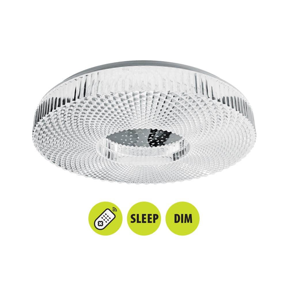 МУЛТИФУНКЦИОНАЛНА LED ПЛАФОНИЕРА С ДИСТАНЦИОННО ARIA LED ∙ 75W ∙ 3000-6400K / 004427