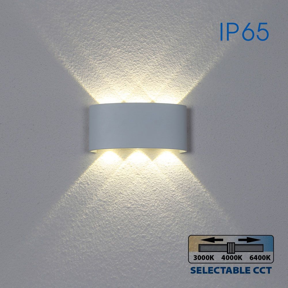 LED ОСВЕТИТЕЛНО ТЯЛО ARUBA LED ∙ 6W ∙ БЯЛ ∙ CCT-SWITCH ∙ 3000K-4000K-6400K ∙ IP65 / 004821