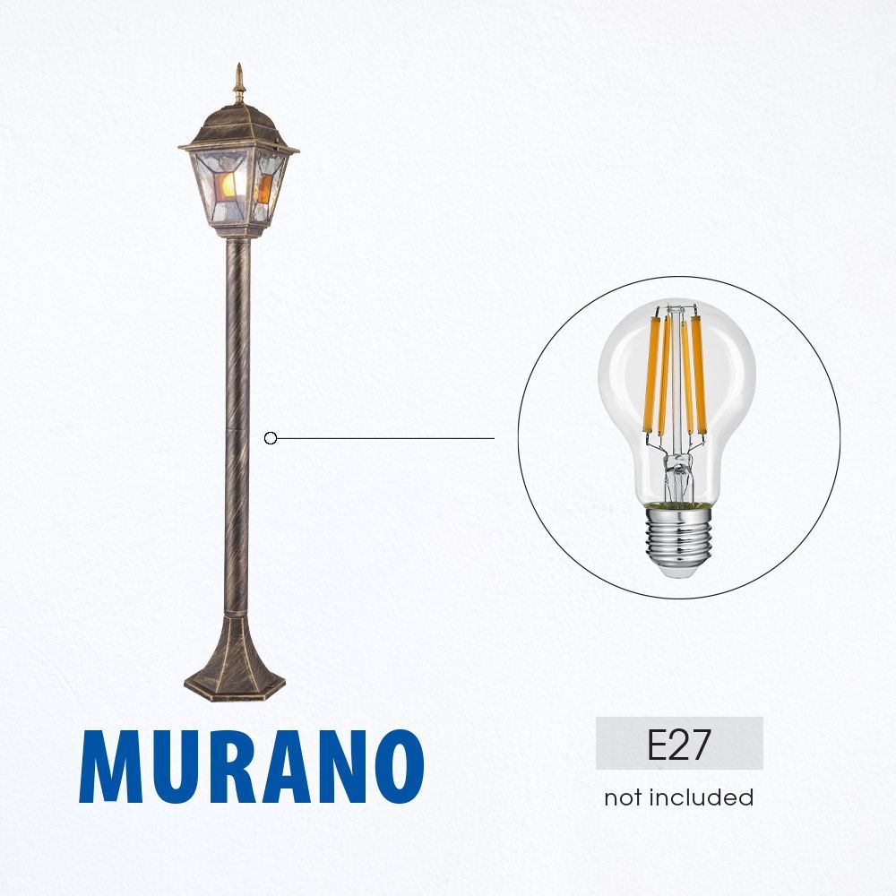 ФЕНЕР MURANO ∙ PS007 ∙ АНТИЧЕН МЕСИНГ ∙ IP44 / 004231