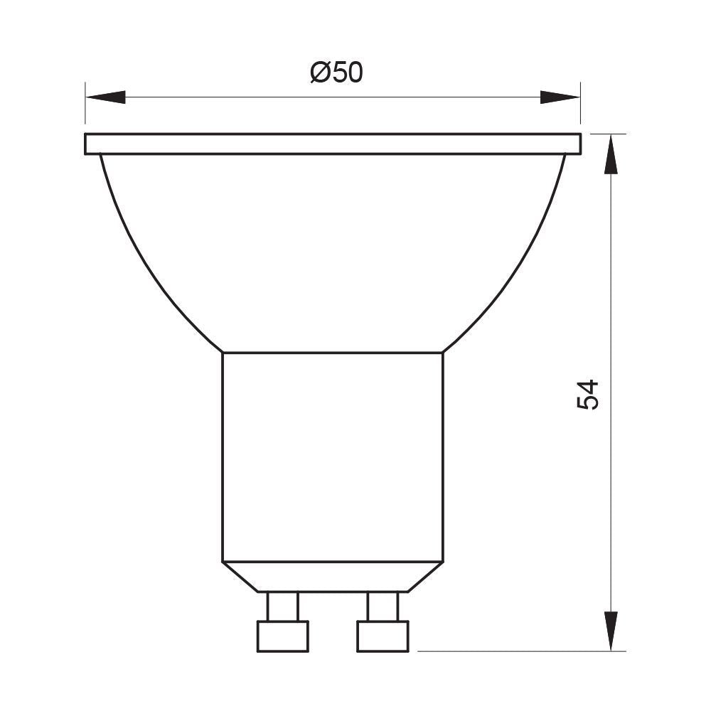 LED ЛАМПА NERO LED ∙ JDR ∙ 7W ∙ 560LM ∙ GU10∙ 6400K / 005063