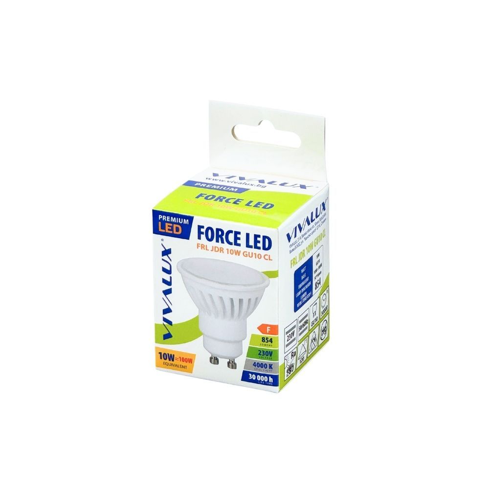 LED ЛАМПА FORCE LED PREMIUM ∙ JDR ∙ 10W ∙ 854LM ∙ GU10 ∙ 4000К / 004307
