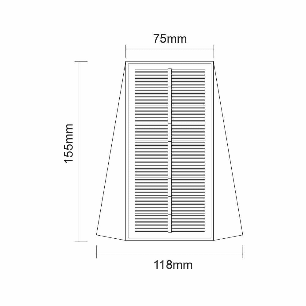 СОЛАРЕН LED АПЛИК POLUX SOLAR LED ∙ 4W ∙ 3000K-4000K-6400K ∙ IP54 / 004789