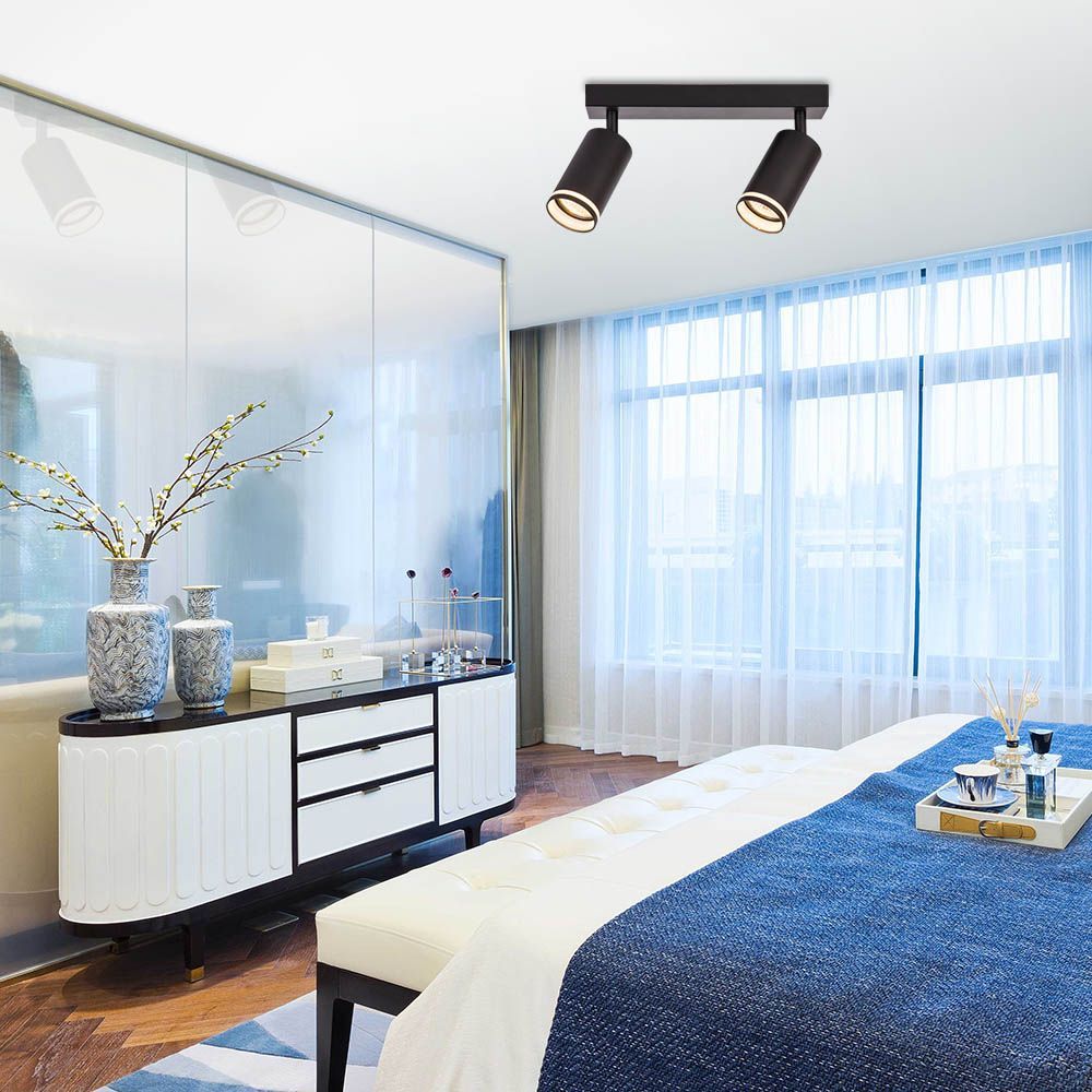 ЛИНЕЕН СПОТ ЗА ТАВАН SP732-2L BK KING ∙ ЧЕРЕН ∙ 2XGU10 / 004794