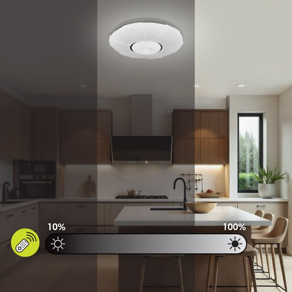 МУЛТИФУНКЦИОНАЛНА LED ПЛАФОНИЕРА С ДИСТАНЦИОННО AVIS LED ∙ 60W ∙ 3000-6400K / 004426