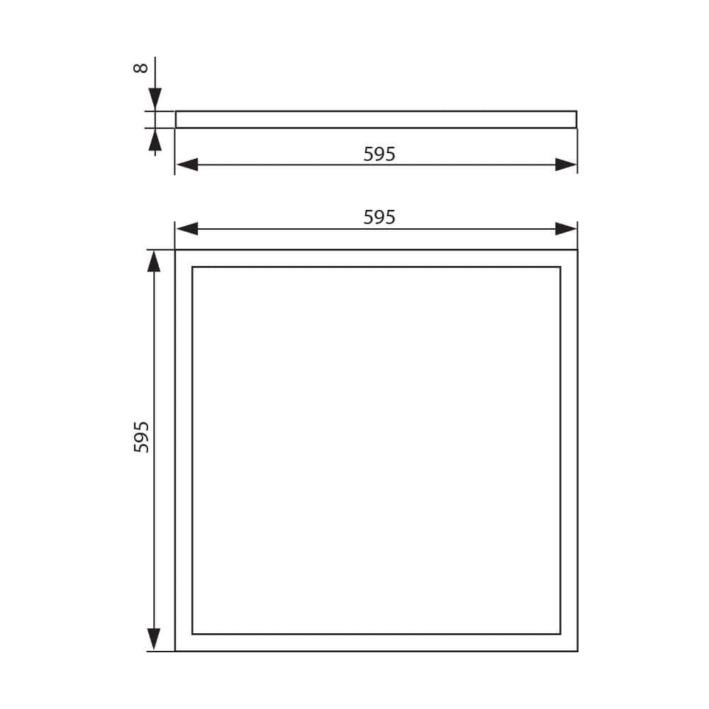 LED ПАНЕЛ С ВИСОКА ЕФЕКТИВНОСТ AXEL LED PREMIUM ∙ 40W ∙ 4800LM ∙ 6400K / 004623