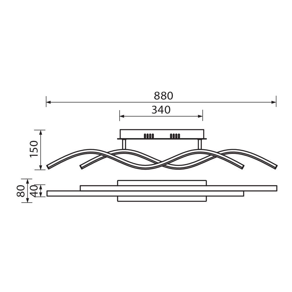 LED ПЛАФОН SOLUT LED ∙ 27W ∙ БЯЛО ∙ CCT-SWITCH ∙ 3000-4000-6000K / 004860