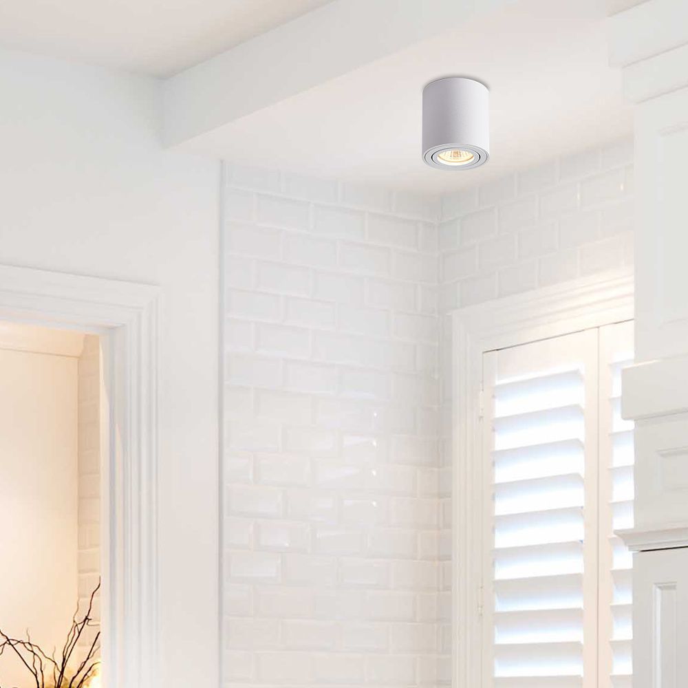 ЛУНА ЗА ВЪНШЕН МОНТАЖ OZZY ∙ DL725 ∙ GU10 ∙ БЯЛ / 004713