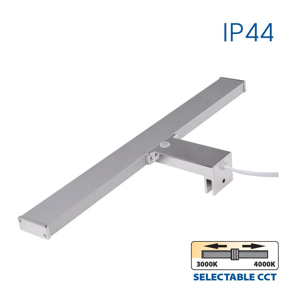 LED ОСВЕТИТЕЛНО ТЯЛО ЗА БАНЯ ARMI LED ∙ 8W ∙ CCT-SWITCH ∙ 3000К-4000K ∙ ХРОМ ∙ IP44 /