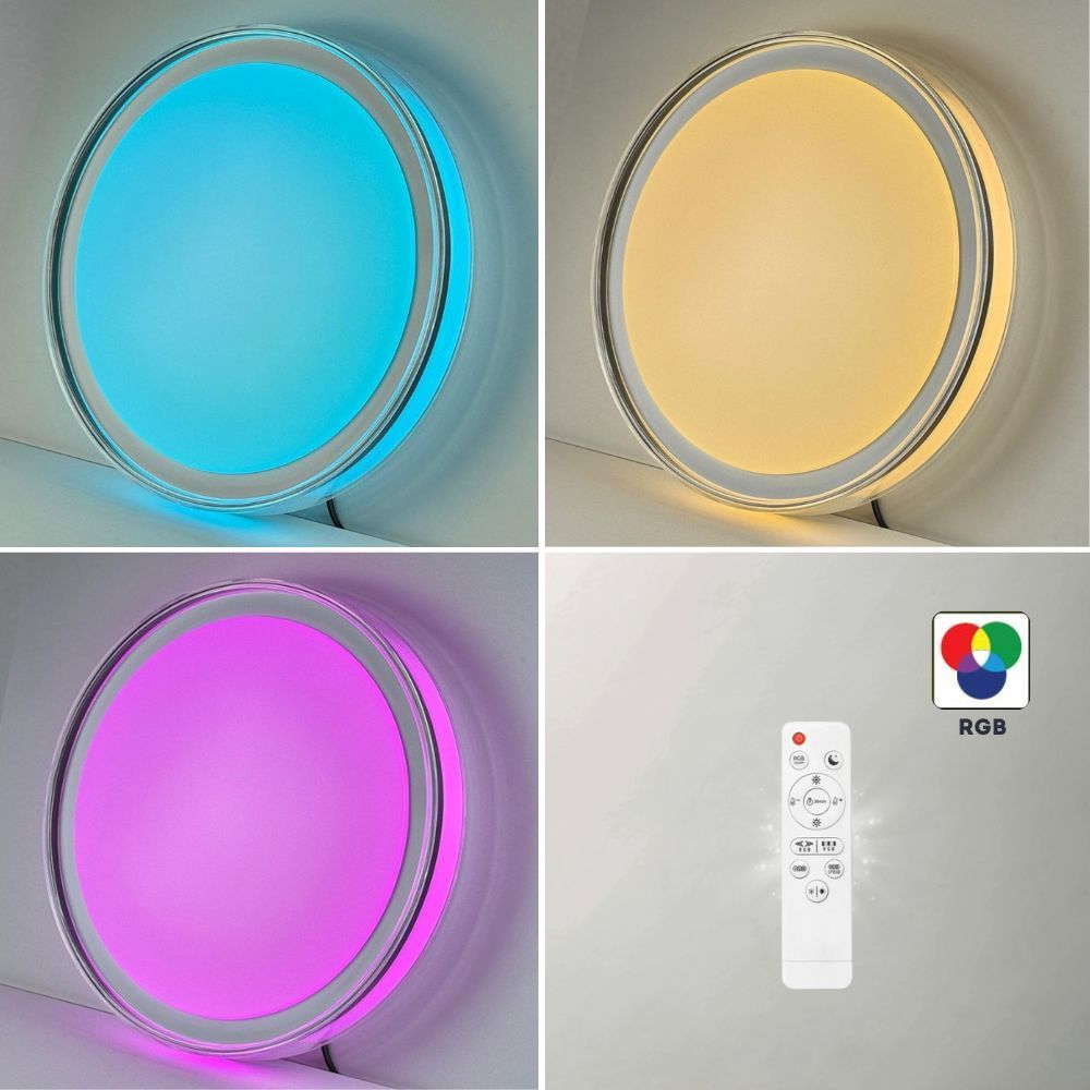 LED ПЛАФОНИЕРА С ДИСТАНЦИОННО УПРАВЛЕНИЕ PLEADA LED ∙ 36W ∙ RGB ∙ 3000-6000K / 004815