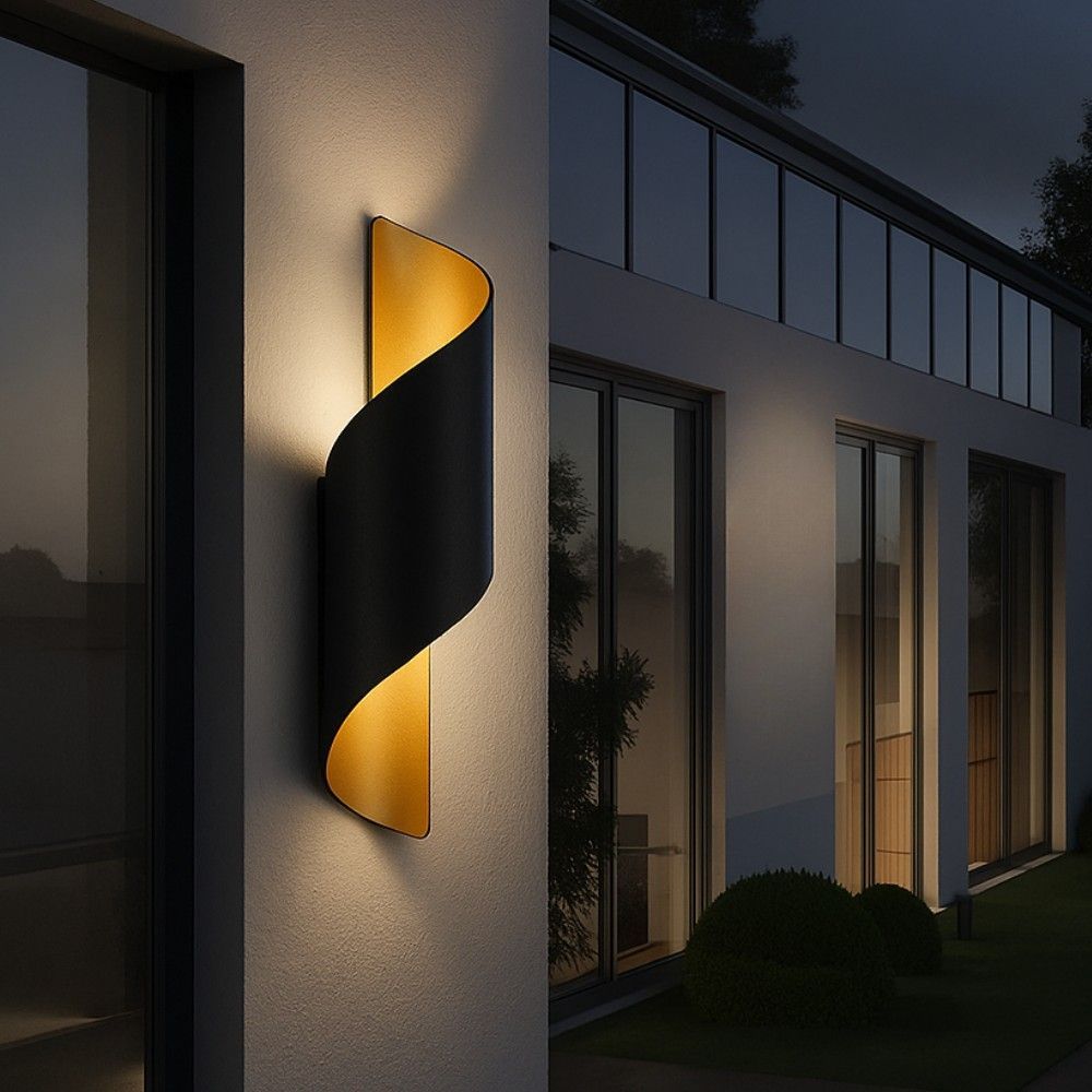 LED ОСВЕТИТЕЛНО ТЯЛО APOLLO LED ∙ 2X5W ∙ ЧЕРНО/ЗЛАТНО ∙ 4000K ∙ IP54 / 004694