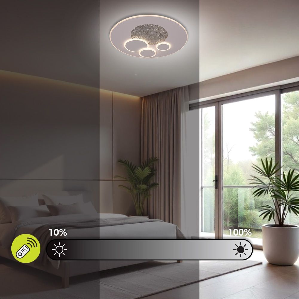 МУЛТИФУНКЦИОНАЛНА LED ПЛАФОНИЕРА С ДИСТАНЦИОННО ALIS LED ∙ 64W ∙ CCT ∙ 3000-6000K / 005173