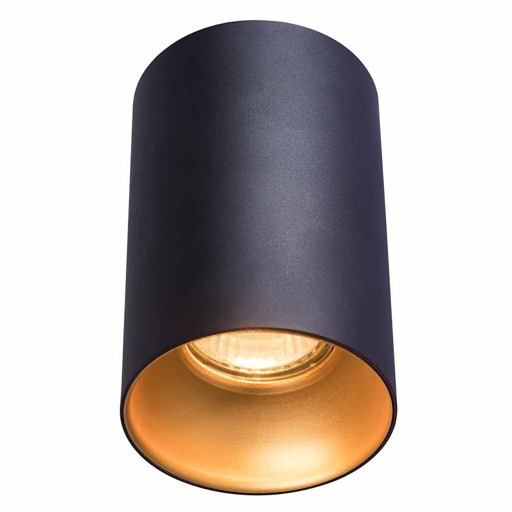 ЛУНА ЗА ВЪНШЕН МОНТАЖ NIKOS ∙ DL724 ∙ GU10 ∙ ЧЕРЕН/ЗЛАТО / 004704