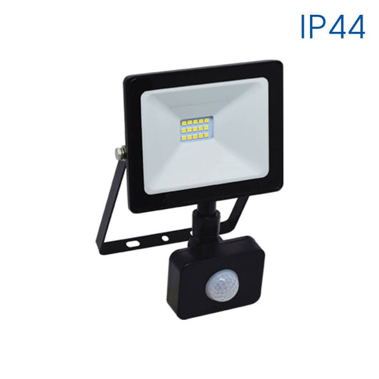 LED ПРОЖЕКТОР СЪС СЕНЗОР NYX LED ∙ 10W ∙ ЧЕРЕН ∙ 6400K ∙ IP44 / 003973