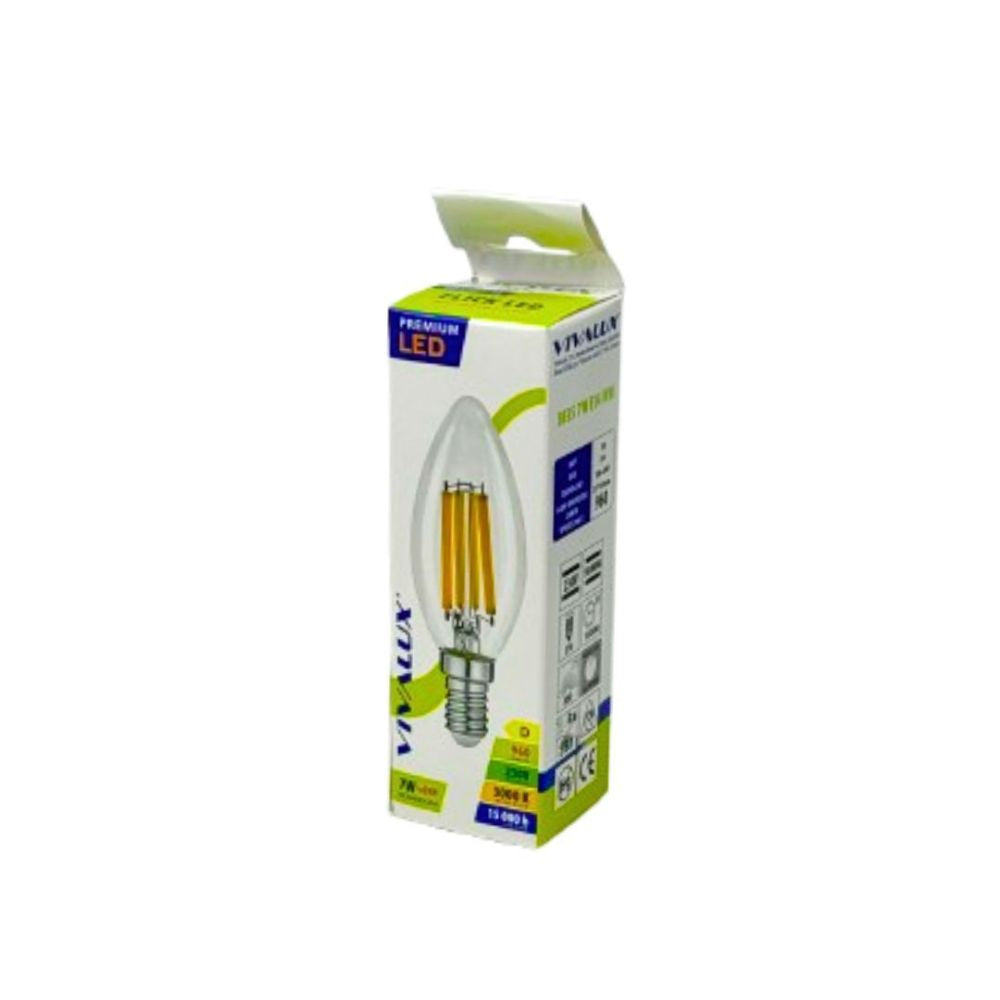 LED филамент лампа FLICK LED PREMIUM ∙ BF35 ∙ 7W ∙ 960lm ∙ E14 ∙ 3000K / 004965