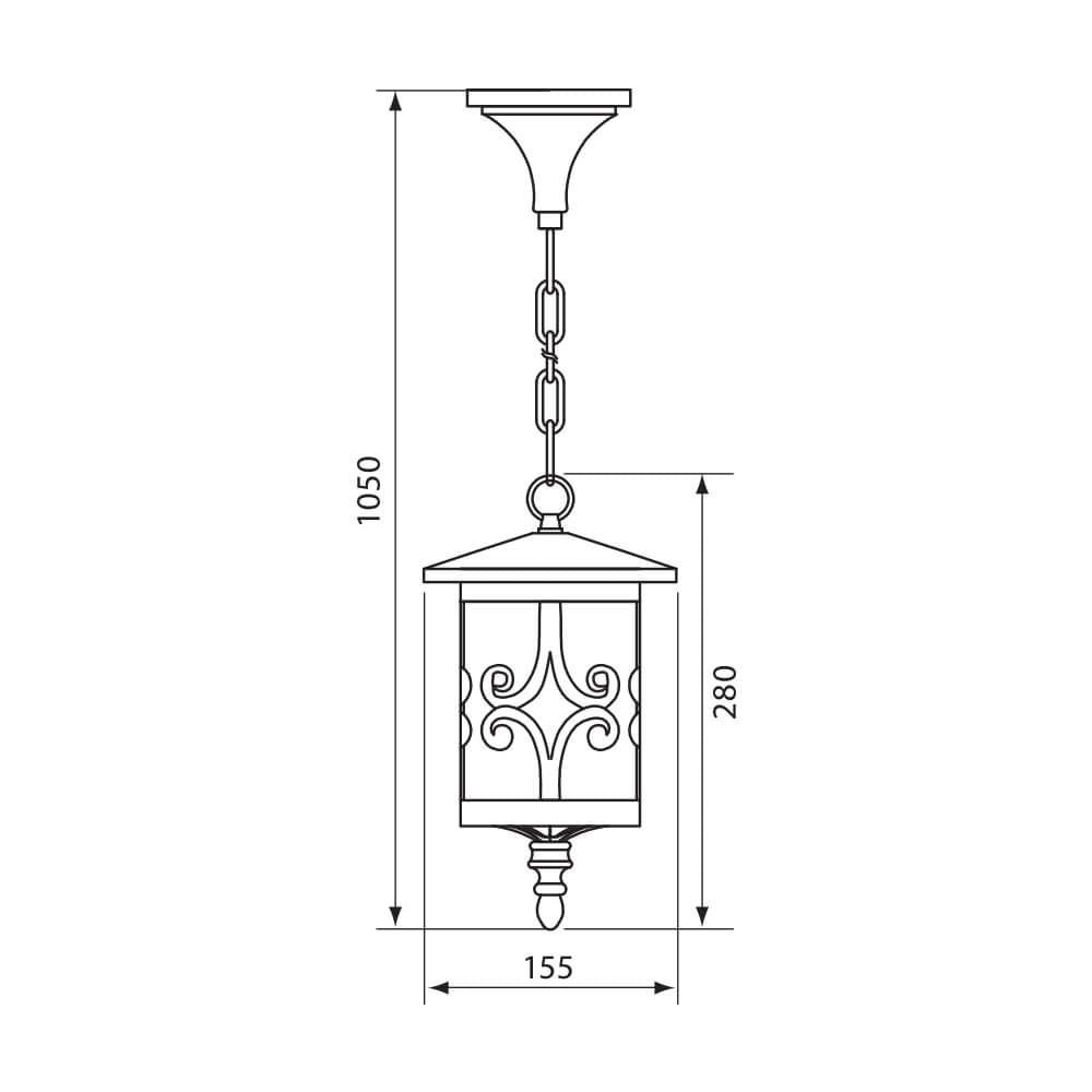 ФЕНЕР JARDIN ∙ H008 ∙ КАФЕ ∙ IP44 / 004234